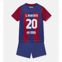 Barcelona Sergi Roberto #20 Replika babykläder Hemmaställ Barn 2023-24 Kortärmad (+ korta byxor)